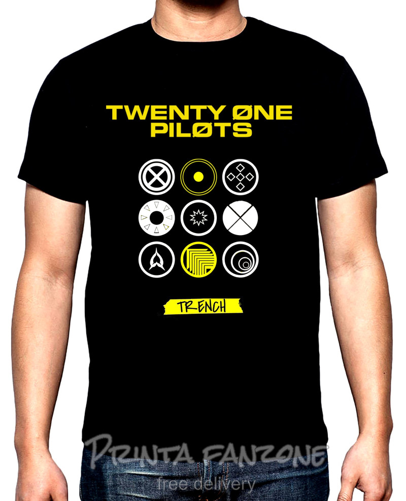 T-SHIRTS 21 Pilots, Trench, men's  t-shirt, 100% cotton, S to 5XL